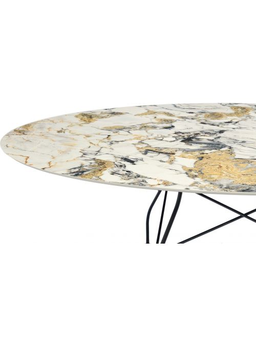 TABLE GLOSSY MARBLE SYMPHONIE
