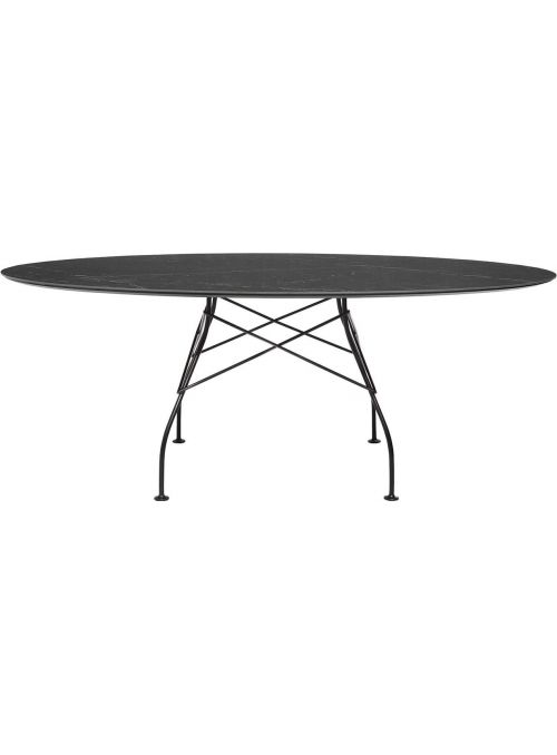 TABLE GLOSSY MARBLE NOIR