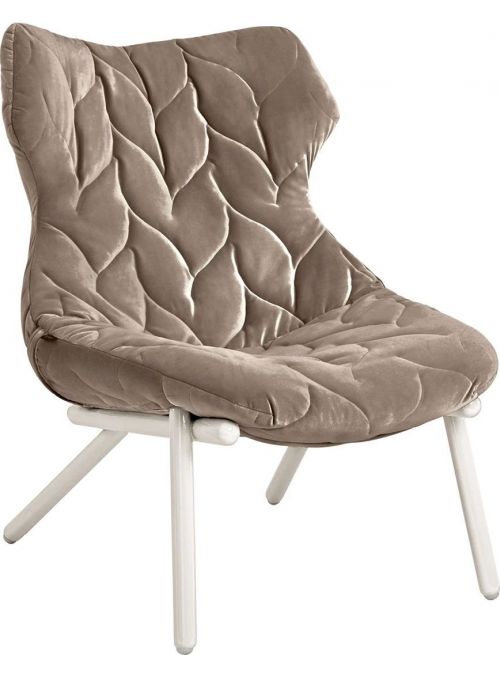 FAUTEUIL FOLIAGE BLANC ET...