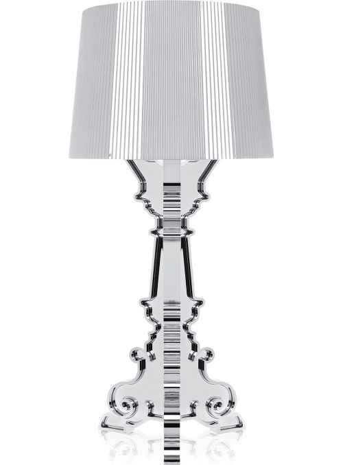 LAMPE DE TABLE BOURGIE ARGENT