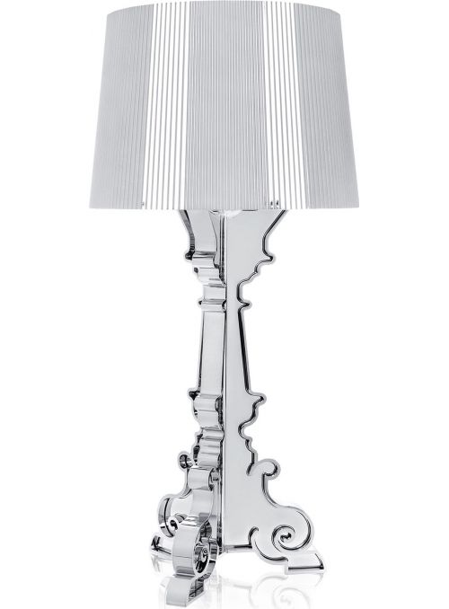 LAMPE DE TABLE BOURGIE ARGENT