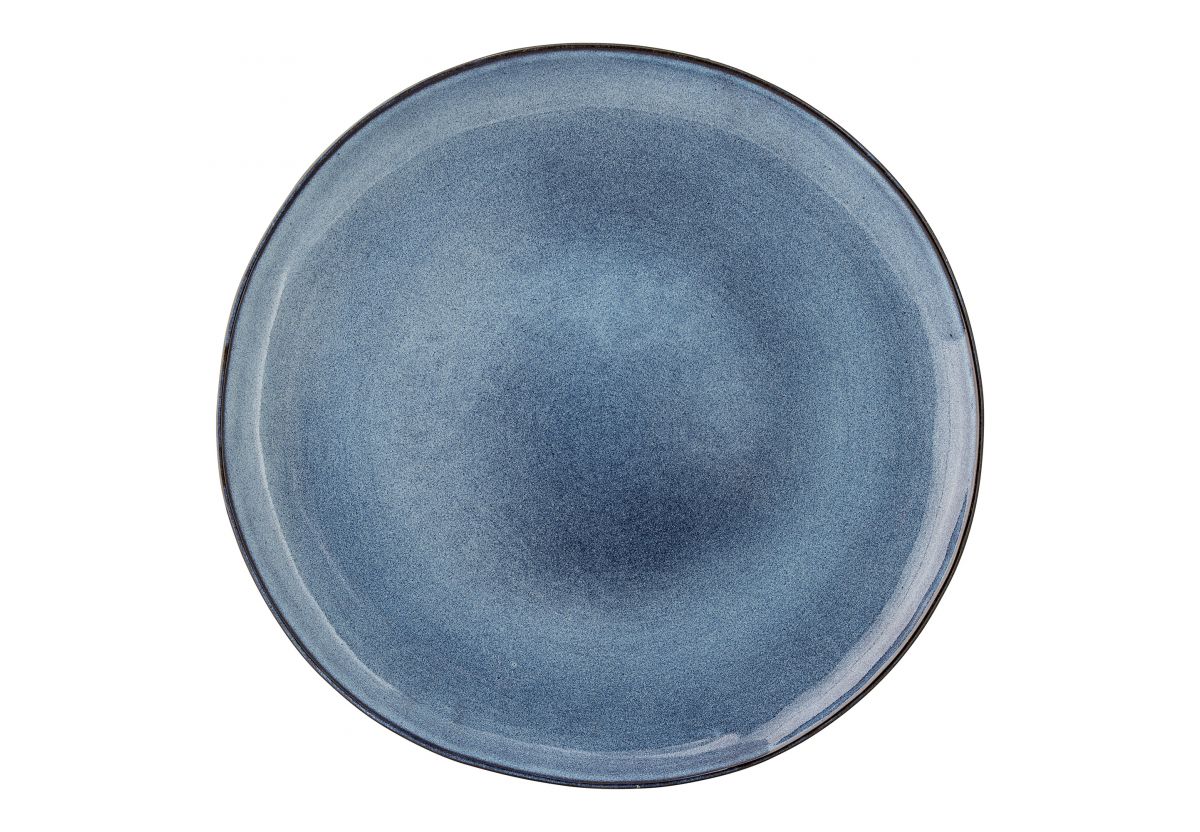 Assiette plate Sandrine - Bleu