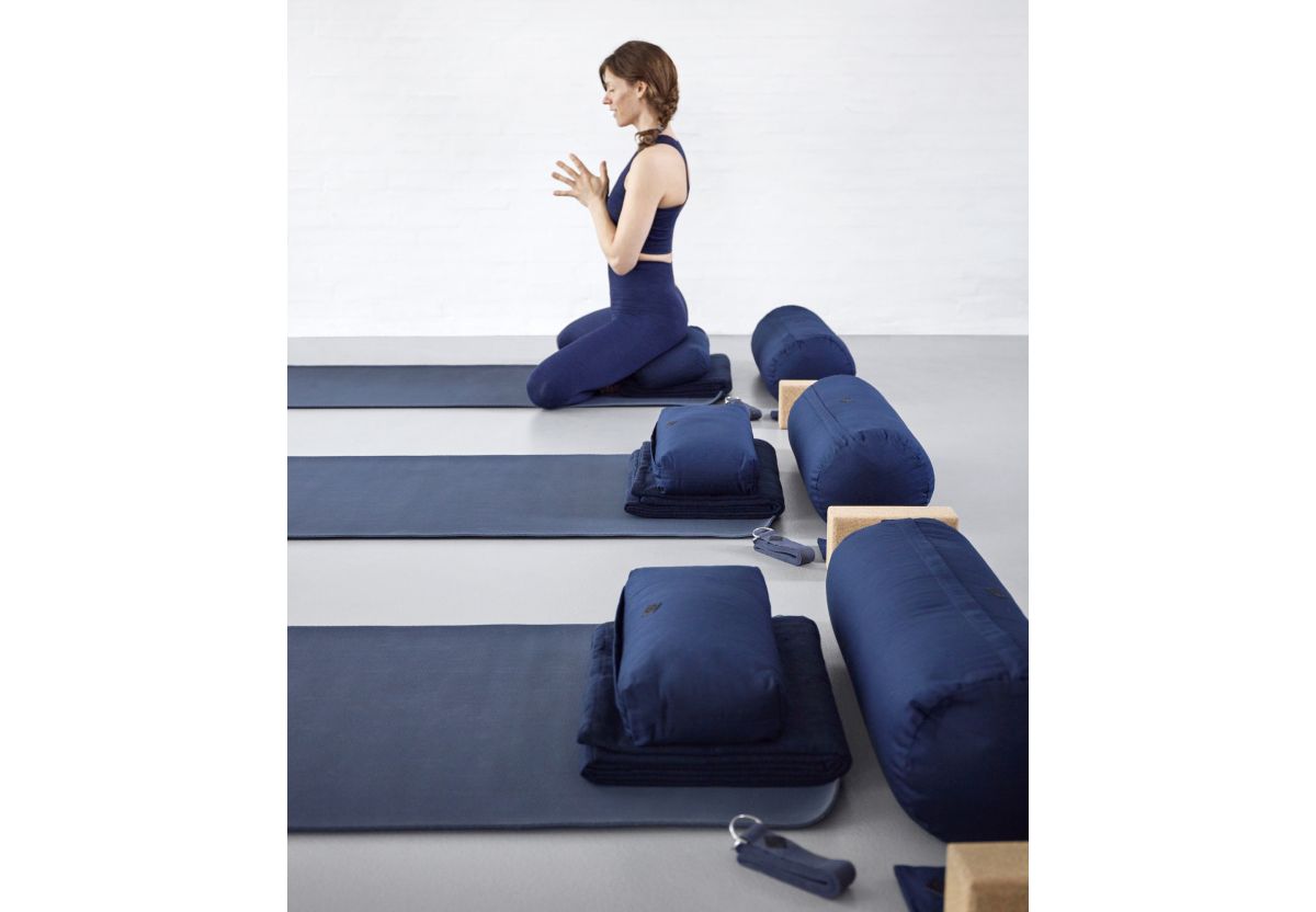 TAPIS DE YOGA BLEU